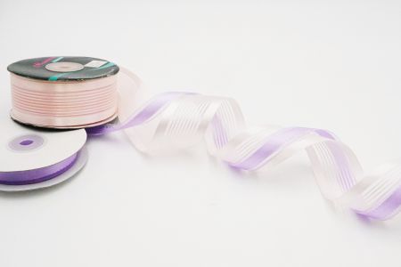 Romanttinen vaaleanpunainen-violetti läpinäkyvä nauhasetti_C3-1499